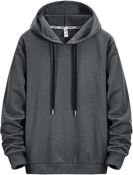 パーカー メンズ プルオーバー メンズ 無地 フード付き 秋服 ゆったり 2XL