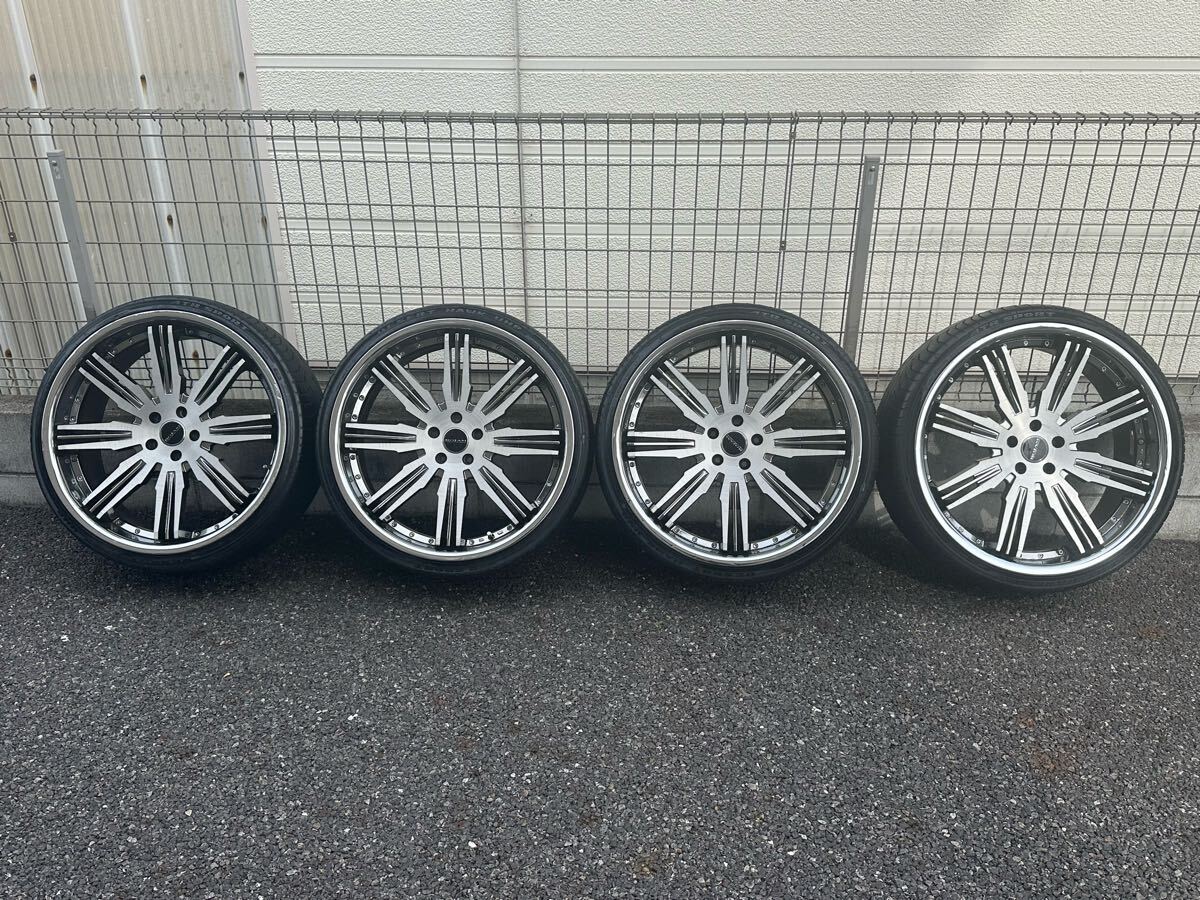 超希少 ロジャム ルカーラ 22インチ9J 114.3 5H +38 タイヤ付き