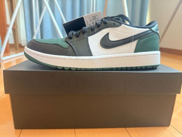 送料無料 新品未使用 Nike Air Jordan 1 Low Golf Noble Green ナイキエアジョーダン1 ロー ゴルフ 26cm メンズ 国内正規品
