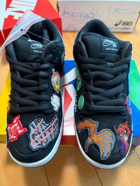 送料無料 未使用新品 nike Neck face × Nike SB Dunk Low Black/White/Multi Color メンズ24cm ナイキ レアスニーカー 海外正規品
