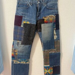 送料無料 中古超美品 JUNYA WATANABE MAN Levi' PENDLETON トリプルネームジーンズ Mサイズ リーバイス デニムパンツ W34 国内正規品