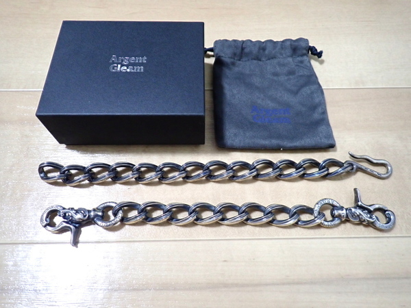Argent Gleam Wクリップ ウォレットチェーン ケルト&コブラ ロストコントロール ルードギャラリー アージェントグリーム