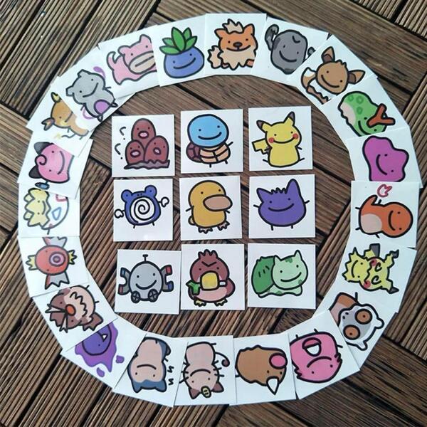 ポケモン ボディーシール 30枚 タトゥー シール キッズ お揃い 夏休み 送料無料 ゆるキャラ ピカチュウ