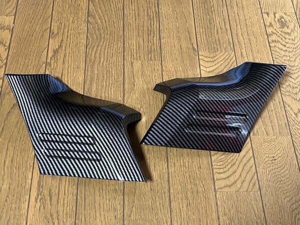 ジムニー JB64 JB74 フェンダー ガード シエラ スズキ 外装 エアロ カバー パネル フレーム 装飾 カーボン調 黒