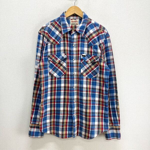 Wrangler ラングラー W9187 ウエスタンネルシャツ チェック 長袖 XL 10124435