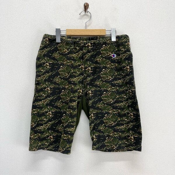 Champion チャンピオン C3-D527 REVERSE WEAVE リバースウィーブ スウェット ハーフパンツ ショートパンツ ショーツ 迷彩 カモ L 10125513