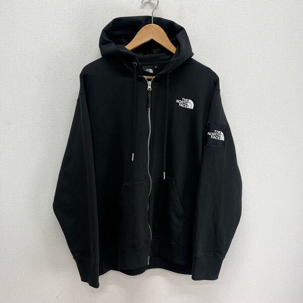 THE NORTH FACE ノースフェイス NT12335 SQARE LOGO FULLZIP スクエアロゴフルジップ ジップアップパーカー ロゴ L 10125748