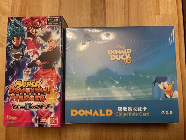 スーパードラゴンボールヒーローズ +ディズニー ドナルド・ダック カード 【香港版未開封セット】