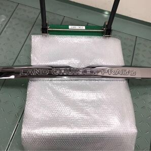 美品 150 ランクル プラド 中期 純正 バックドア メッキ ガーニッシュ 76810-60020/40/65 TRJ GDJ 150 151 LAND CRUISER PRADO