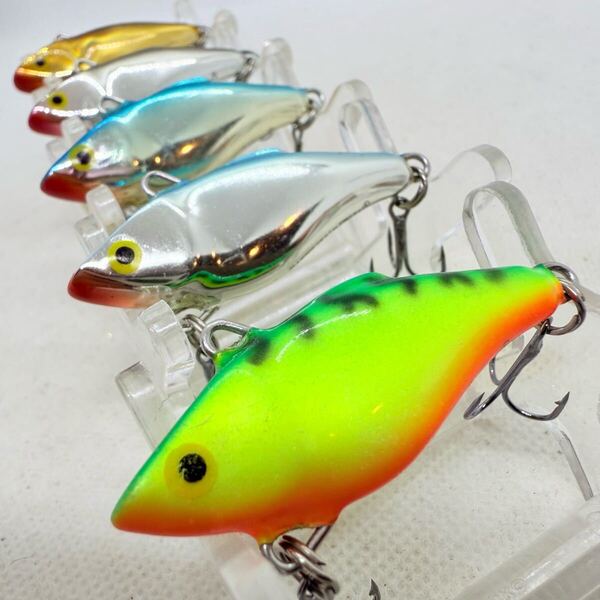 送料無料・美品『ラパラ ラトリンラパラ RNR-4 5個セット』RaPaLa RATTLIN' RAPALA RNR4 バイブレーション ラトリンラップ