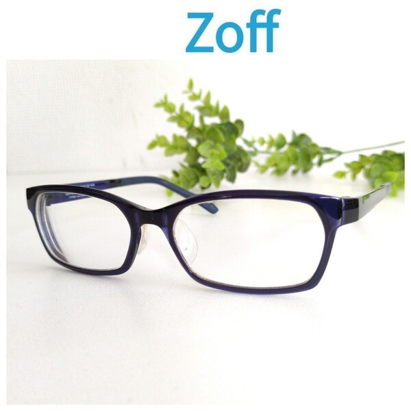 Zoff Smart ゾフ スマート メガネ 眼鏡 ブラック ブルー ネイビー ユニセックス 黒縁 ビジネス スクエア 軽量 オシャレ シンプル