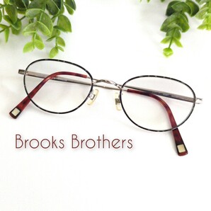Brooks Brothers ブルックスブラザーズ メガネ 眼鏡 ブラック ユニセックス ラウンド オーバル 軽量 べっ甲 ブラウン オシャレ ビジネス