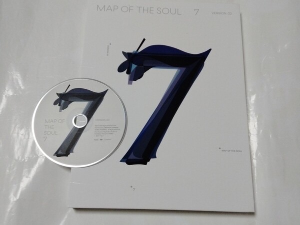 送料込み BTS CD ステッカー ☆MAP OF THE SOUL : 7☆ 19曲 VERSION 02 韓国盤 防弾少年団 バンタン K-POP