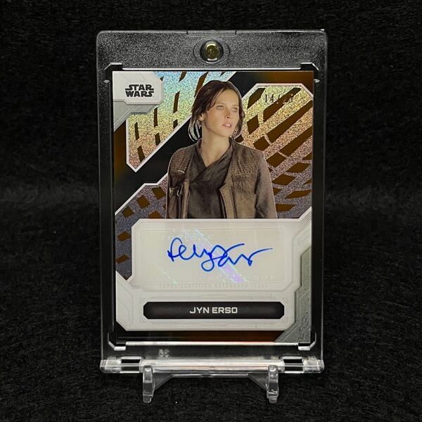 2024 Topps Star Wars High Tek Felicity Jones as Jyn Erso フェリシティジョーンズ ジンアーソ 役 ローグワン オレンジパラレル 25枚限定