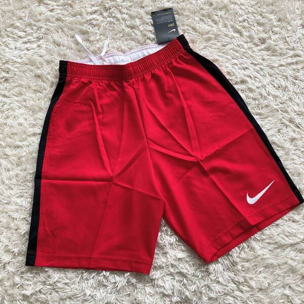 新品 未使用 NIKE ナイキ ウーブン ショート ハーフパンツ プラパン 赤 レッド メンズS M US サッカー フットサル プラパン 短パン