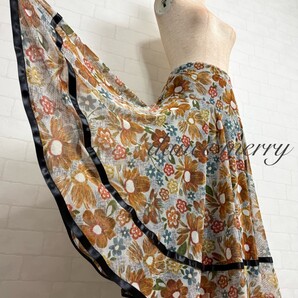 D ★送料無料★【MERRY】 新品 ミディアム丈 社交ダンス 黒 オレンジ 黄色 緑 スカート 1256 メッシュ レッスン パーティ ワルツ ラテン