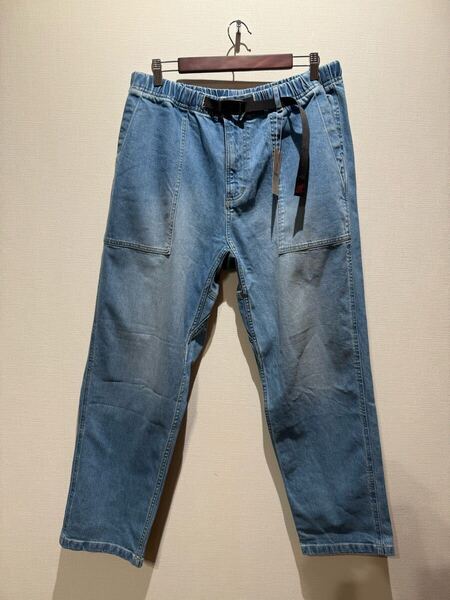 ★ グラミチ GRAMICCI デニムパンツ ストレッチデニムNN-パンツクロップド sizeXL ユーズド加工 GMP5-SJP05 新品未使タグ付 ②