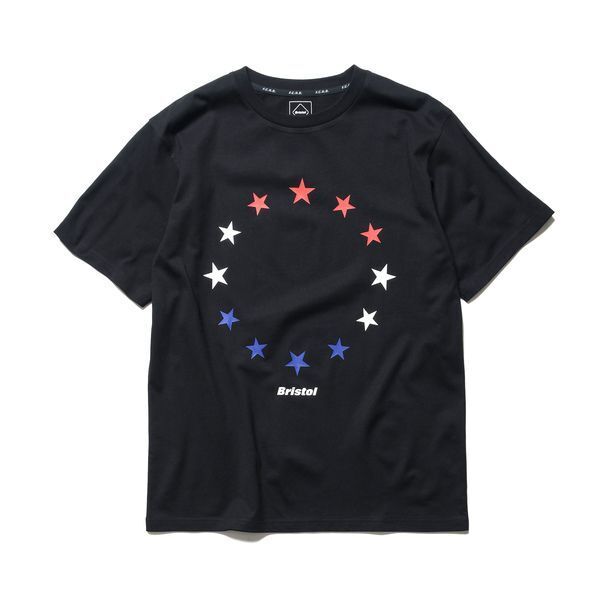 定価9900円 新品 タグ付 FCRB F.C.Real Bristol 48 STARS TEE ブリストル スターズ Tシャツ ブラック M 黒 FCRB-222077 SOPH ソフ