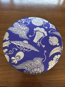 空き缶 菓子缶 中身無し 冨貴寄 青丸缶 菊廼舎