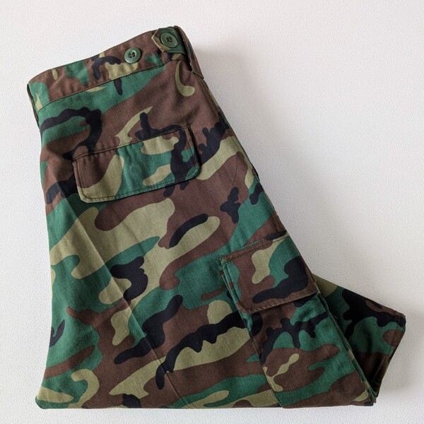 シンガポール軍/実品 グリーンリーフ ミリタリーパンツ/古着/実寸W32L30【L1722】