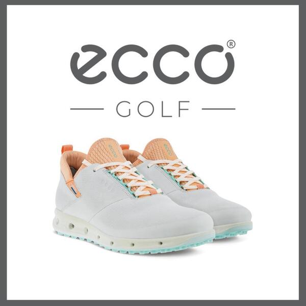 ○★新品 未使用 ECCO GOLF クールプロ 定番ゴアテックスゴルフシューズ グレー 24.5cm(エコー)○●