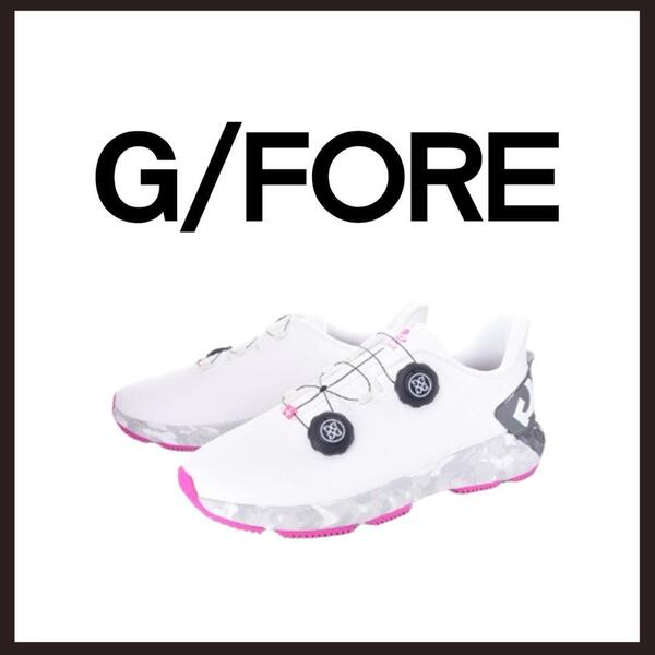 ○★新品 未使用 G/FORE ジードライブ スパイクレスゴルフシューズ BOA ホワイト 26.5cm(ジーフォア)○●
