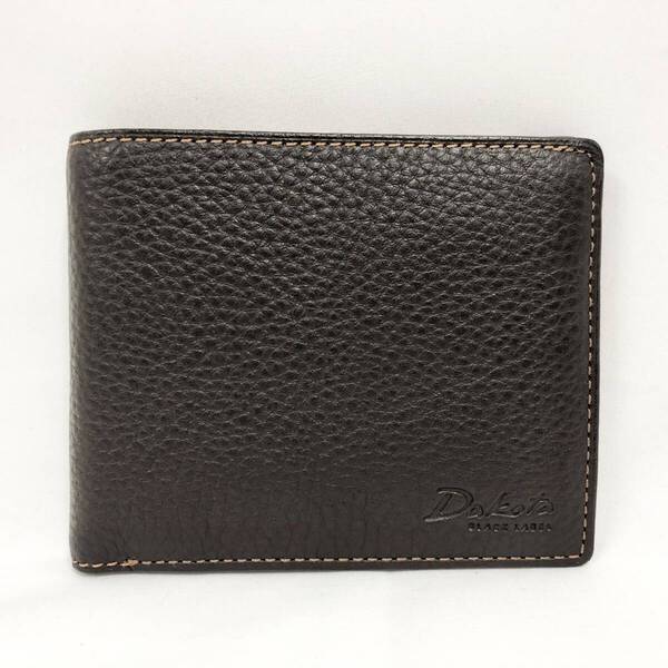 ○★新品未使用 Dakota BLACK LABEL (ダコタ ブラックレーベル) 二つ折り財布 ダークブラウン★○