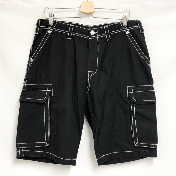 ○★新品未使用 TRUE RELIGION(トゥルーレリジョン) BIG T CLASSIC カーゴショーツ 32 ブラック★○