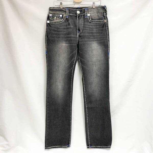 ○★新品未使用 TRUE RELIGION(トゥルーレリジョン) RICKY スーパーT ジーンズ 34 グレー系★○
