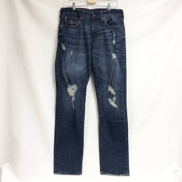 ○★新品未使用 TRUE RELIGION(トゥルーレリジョン) GENO FLAP SN 32 ブルー系★○