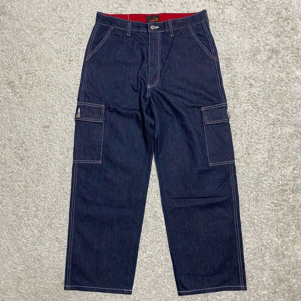 【極美品】 AMERICANINO EDWIN アメリカニーノ エドウィン デニムカーゴパンツ ワイドパンツ W32 Y2K 日本製