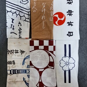 手ぬぐい 寺 神社 レトロ 6枚セット 手拭い てぬぐい ふきん 参拝記念