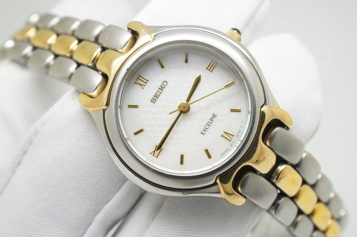 【未使用】SEIKO クォーツ時計 3F31-0A60 Yahoo!オークション -「3f31」(エクセリーヌ) (セイコー)の落札