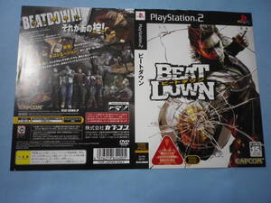 ゲームソフトそのものではありません PS2 カプコン BEAT DOWN ビートダウン  ダミージャケット  送料は別途です。