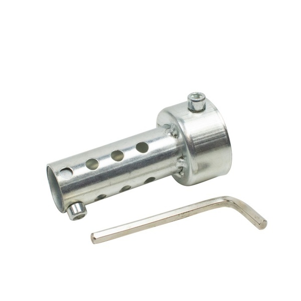 バイクマフラー 消音器(ショート/42mm/1本) バッフル インナー サイレンサー 取付部直径42mm 六角レンチ付き