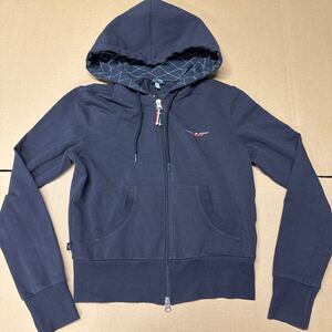 ARMANI JEANS アルマーニ ジーンズ フルジップ パーカー キッズ kids 子供服 Sサイズ 40 黒 ブラック
