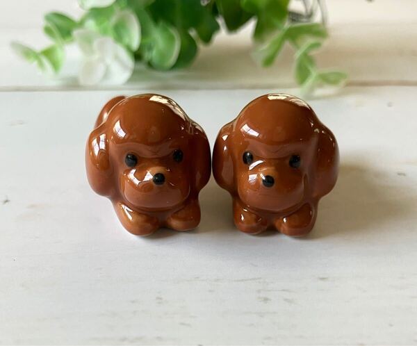 かわいい犬の箸置き♪ トイプードル 2個セット