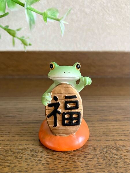 カエルのマスコット♪ Copeau コポー 福招きカエル かえるの置物