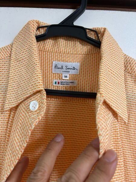 Paul Smith ポールスミス ロンドン 長袖シャツ オレンジ Mサイズ