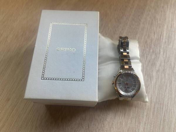 SEIKO セイコールキア 2015年プレミアム限定 電波ソーラー 腕時計 1B25-OAGO