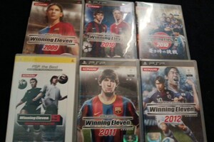 送料無料!! 【PSP】ウイニングイレブン2009~2012 6本 動作品