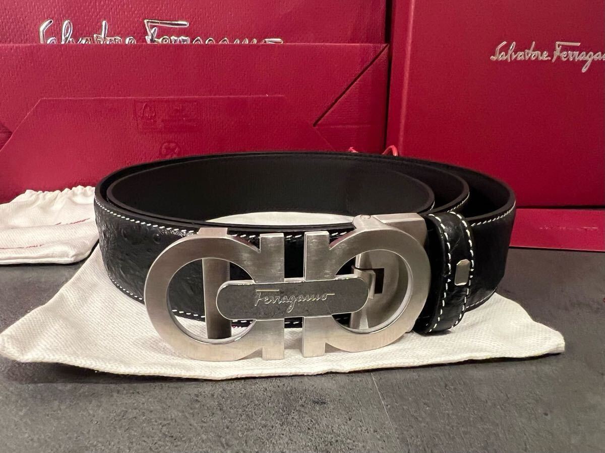 FERRAGAMO フェラガモ ベルト レザーベルト メンズ ガンチーニ