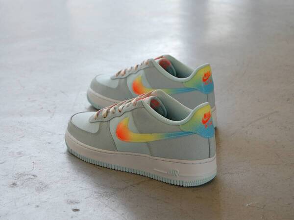 air force 1 bg★US7★検索用,エア,フォース,ワン,AF1,LOW,ロー,ライト,ブルー,レインボー,カラフル,水色,PLAYGROUND,アメリカ,海外,限定