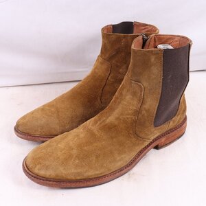 FRYE 11 D / 29.0cm ранг Chelsea ботинки боковой go Zip замша язык горчица fly мужской кожа обувь б/у одежда б/у ds5160