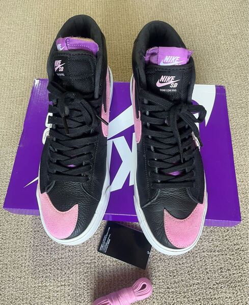 SB ZOOM BLAZER MID EDGE L BLACK PINK RISE 28cm 美品 NIKE ナイキ