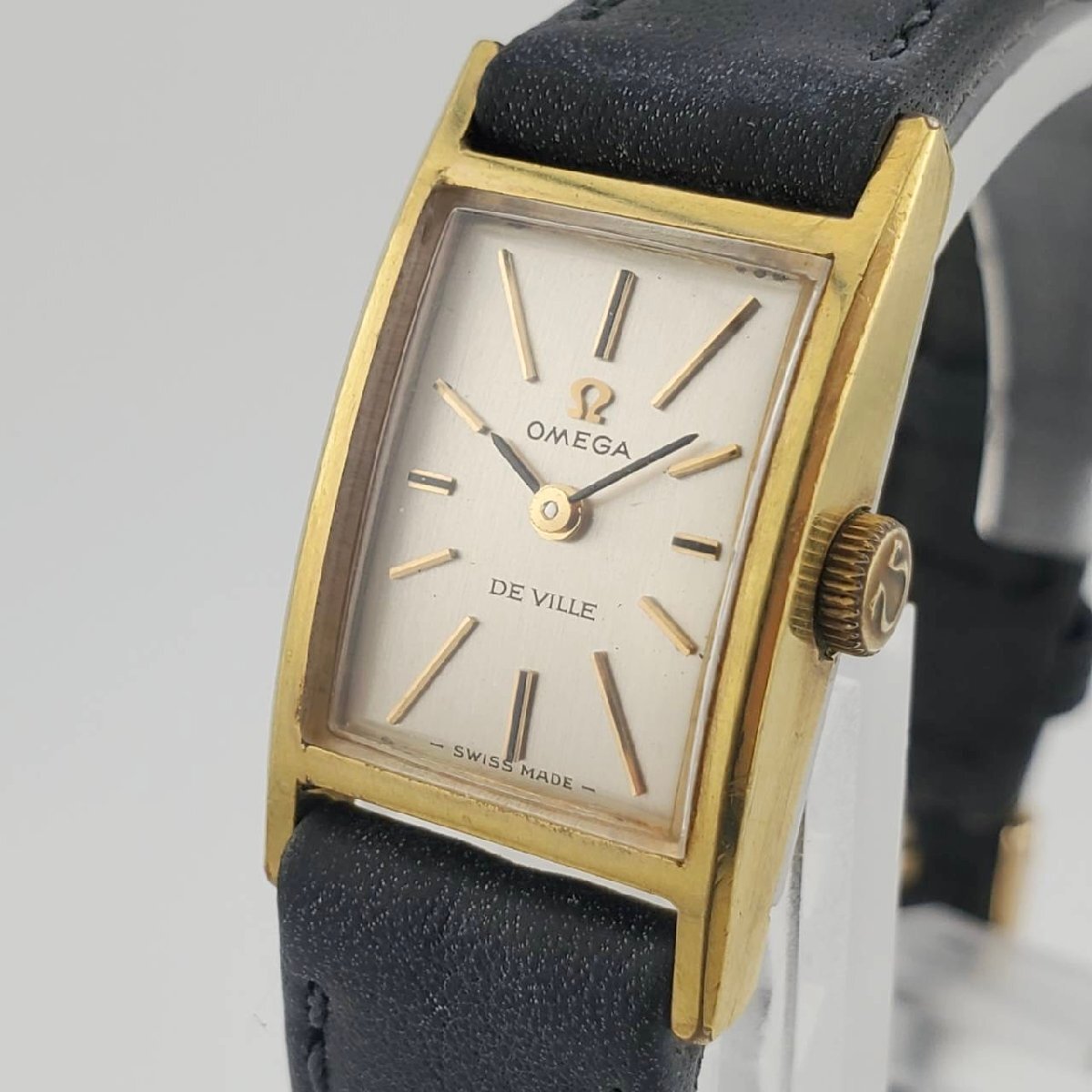 稼働品】OMEGA DE VILLE レディース腕時計 手巻き式