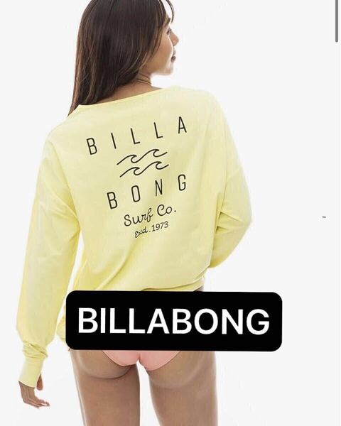 ビラボン ロンT 長袖 水陸両用 ラッシュガード レディース 水着 サーフTシャツ BILLABONG ラッシュパーカー Lサイズ