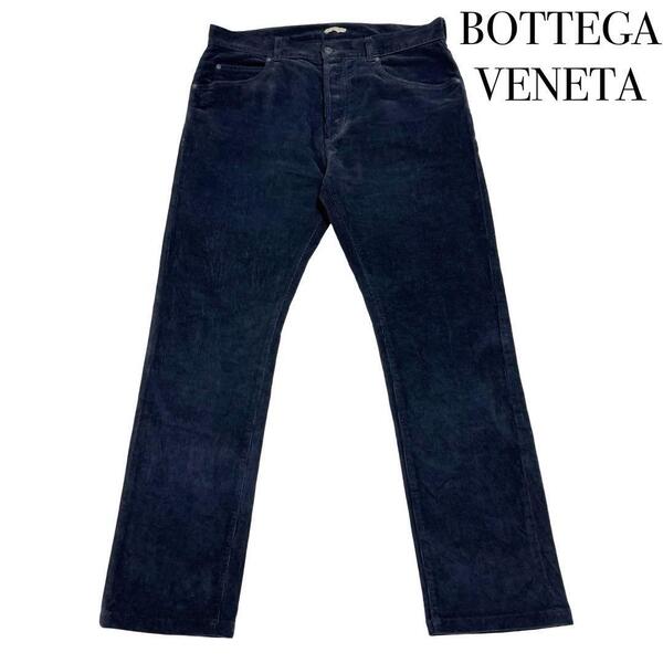 BOTTEGA VENETA ボッテガヴェネタ 長ズボン コーデュロイ ストレート パンツ ボトムス 表記48 M メンズ レディース ブラック 黒