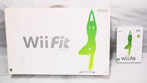 【B】【16430】☆★Wii Fit バランスボード Wiiフィット ソフト付 任天堂 Nintendo 箱付 説明書有 動作未確認 現状品★☆