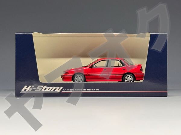 ハイストーリー 1/43 いすゞ ジェミニ R 4WD 1990 カスタマイズ HS386 RE フレームレッド Hi-Story ISUZU GEMINI 塗装難あり